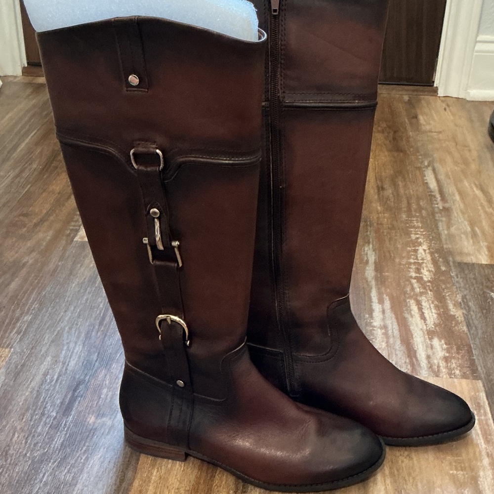 Michelle D Dark Brown Knee-High Boots